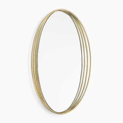 Zelda Metal Oval Wall Mirror | West Elm