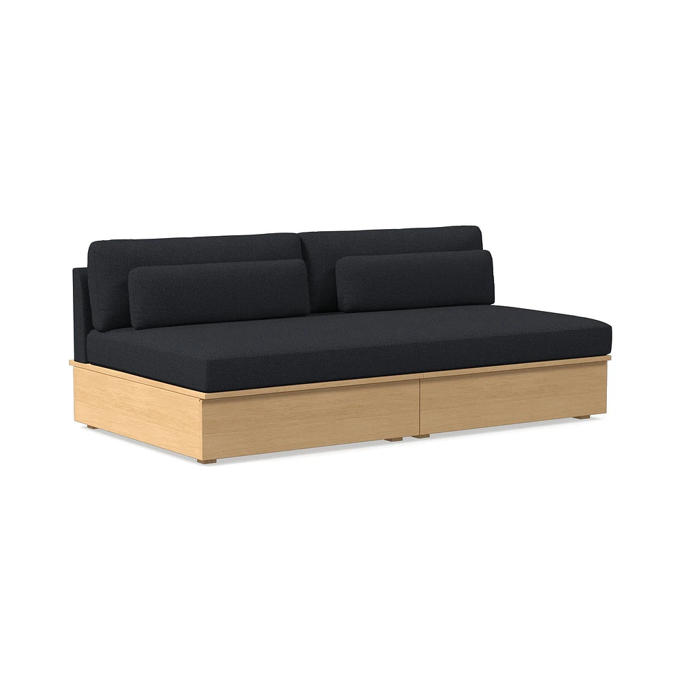 Harwood Armless Storage Sofa (75") | West Elm