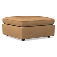 Harris Leather Motion Sectional Ottoman Concealed Support Saddle Poly Nut