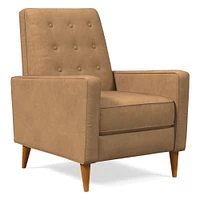 Rhys Mid-Century Leather Recliner | West Elm