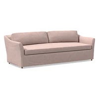 Ingraham Slipcover 86" Sofa, Performance Yarn Dyed Linen Weave, Alabaster, Blonde