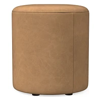 Isla Leather Ottoman | West Elm