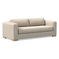 Nassau Sleeper Sofa, Performance Yarn Dyed Linen Weave, Alabaster, Blonde