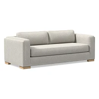 Nassau Sleeper Sofa, Performance Yarn Dyed Linen Weave, Alabaster, Blonde