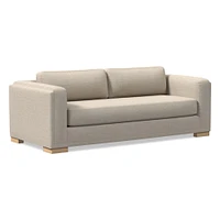 Nassau Sleeper Sofa, Performance Yarn Dyed Linen Weave, Alabaster, Blonde