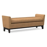 Harvey Leather Bench | West Elm