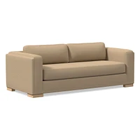 Nassau Sleeper Sofa, Performance Yarn Dyed Linen Weave, Alabaster, Blonde