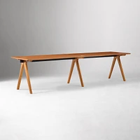 Hawthorne Double Desk, Blonde, 60"