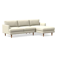 Haven Loft Leather 2-Piece Chaise Sectional (103") | West Elm