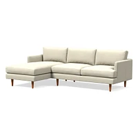 Haven Loft Leather 2-Piece Chaise Sectional (103") | West Elm