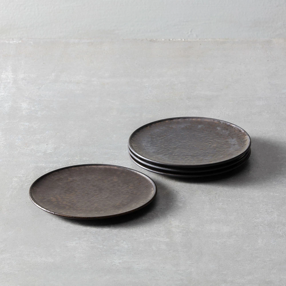 Nivo Metallic Salad Plates (Set of 6) | West Elm