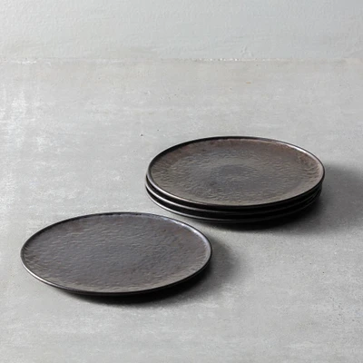 Nivo Metallic Dinner Plates (Set of 6) | West Elm