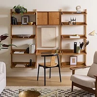 Mid-Century Modular Storage Bookshelf, Acorn