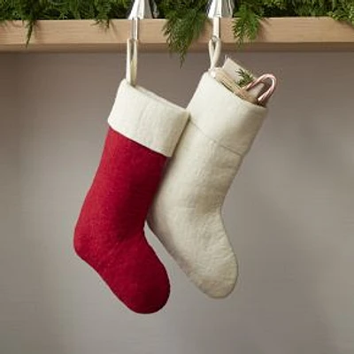 Felt Stocking, White