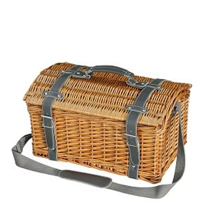 Frieling Garda Picnic Basket, Light Brown