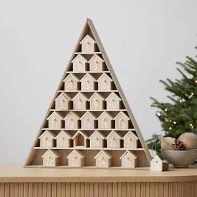 Wooden House Advent Calendar