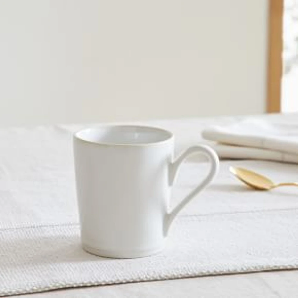 Astoria Mug, Set of 4, White & Cream