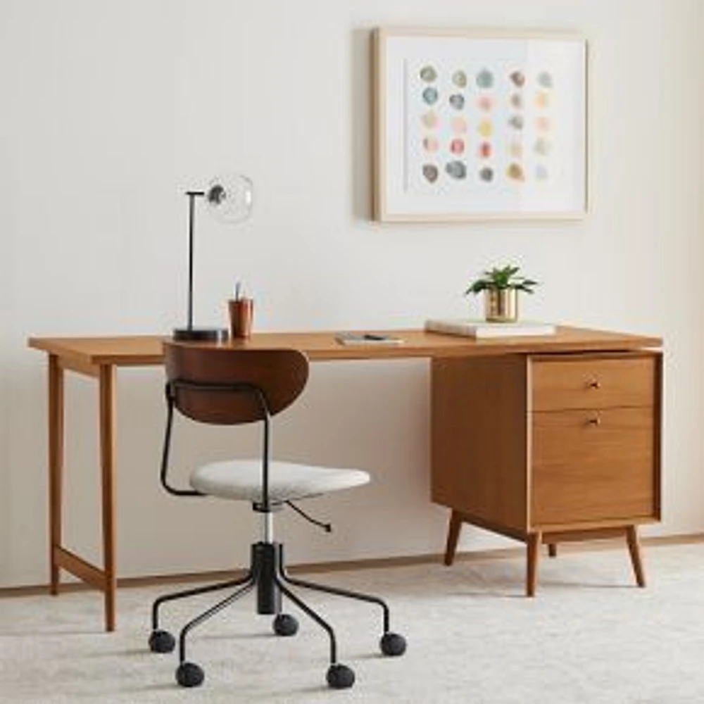 We Mid Century Collection Acorn Modular Set Desktop And Legs And File