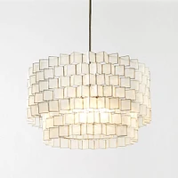 Capiz Zigzag Chandelier (24") | West Elm