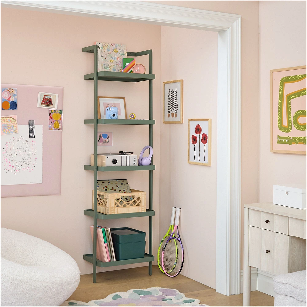 Blaine Kids Bookshelf Narrow, Celadon