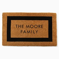 Coco Coir Monogram Doormat | West Elm