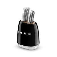 Smeg Knife Block & Knives Set (Set of 7) | West Elm