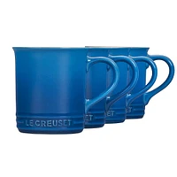 Le Creuset Mugs, Flame, 14 oz., Set of 4