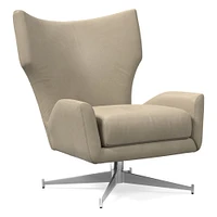 Hemming Leather Swivel Chair | West Elm