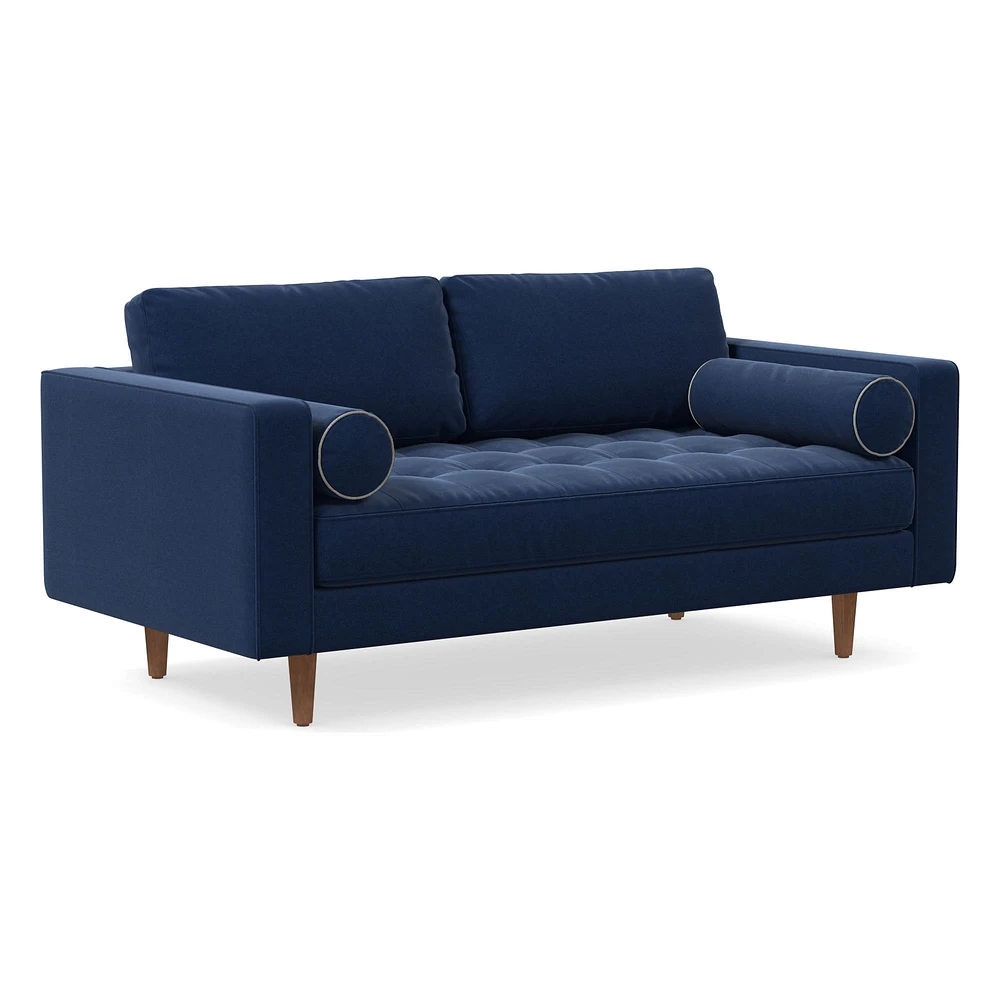 Dennes 72 Sofa DWN MT Twill Camel Walnut