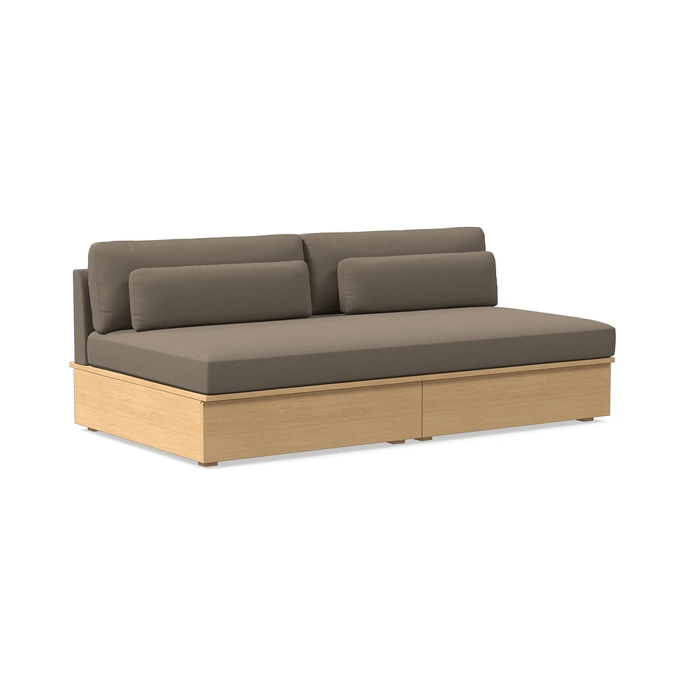 Harwood Armless Storage Sofa (75") | West Elm