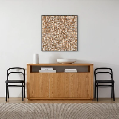 Sweeping Tangle, 39.5x39.5, White, Canvas