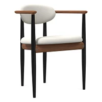 Edison Dining Arm Chair - Metal Legs | West Elm