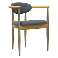 Edison Dining Arm Chair - Metal Legs | West Elm