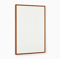 Thin Wood Rectangle Wall Mirror, Acorn, 24"Wx36"H