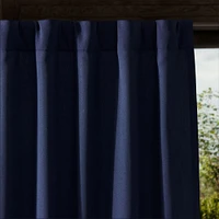 Outdoor Solid Grommet Curtain, Alabaster, 48x84