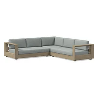 Telluride Outdoor 3-Piece L-Shaped Sectional Cushion Covers | West Elm