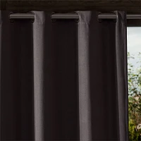 Outdoor Solid Grommet Curtain, Alabaster, 48x84