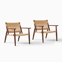 Morton Woven Show Wood Chair, Paper Cord, Natural, Rst Br