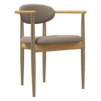 Edison Dining Arm Chair - Metal Legs | West Elm