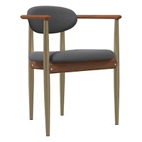 Edison Dining Arm Chair - Metal Legs | West Elm