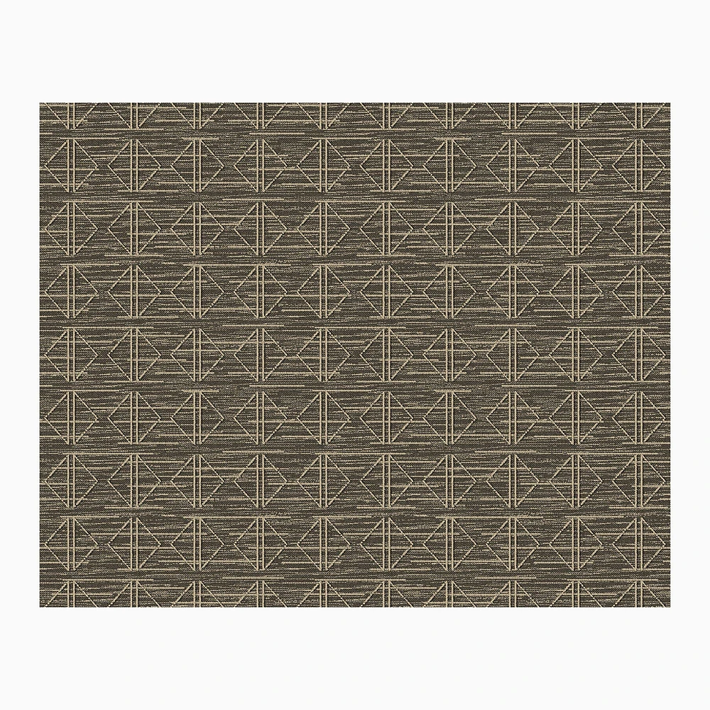 Diamonds Rug Serged Edge 6x9 Sisal