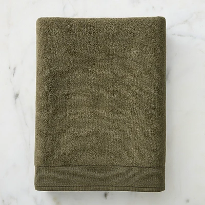 Open Box: Luxe Fibrosoft Bath Sheet, Dark Olive