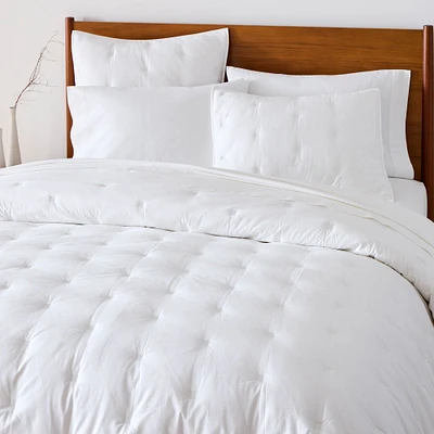 Washed Cotton Full/Queen Comforter, White