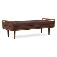 Nico Leather Bench | West Elm