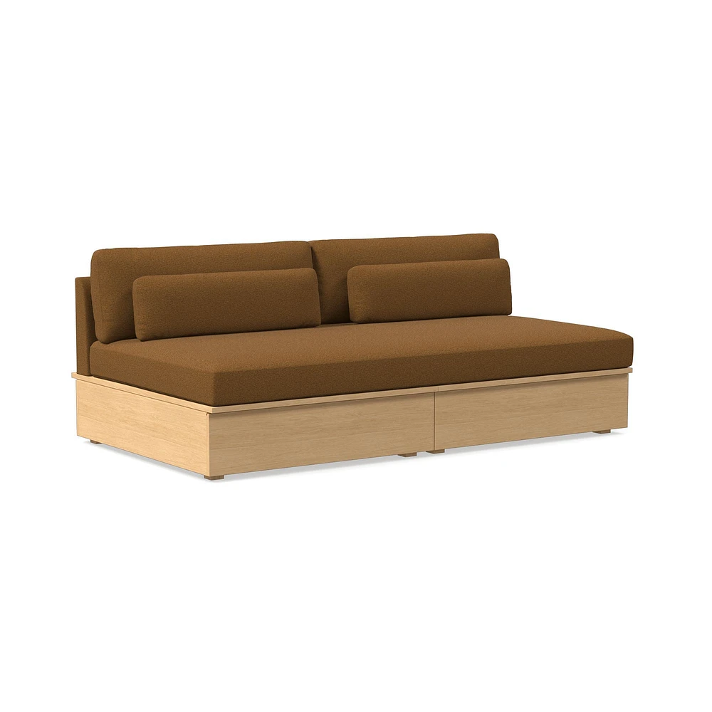 Harwood Armless Storage Sofa (75") | West Elm