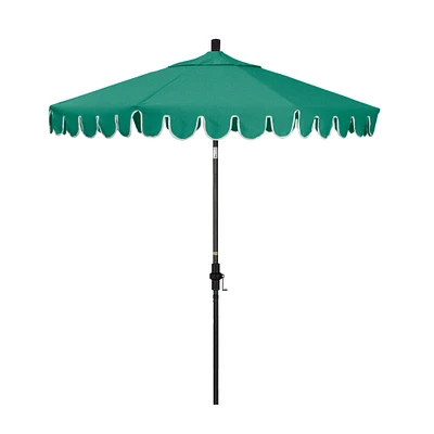 Scallop Edge Outdoor Umbrella (9') | West Elm