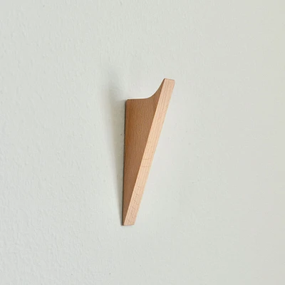 Modern Home by Bellver Wooden Reduced Triangle Wall Hooks - Set of 4 | West Elm