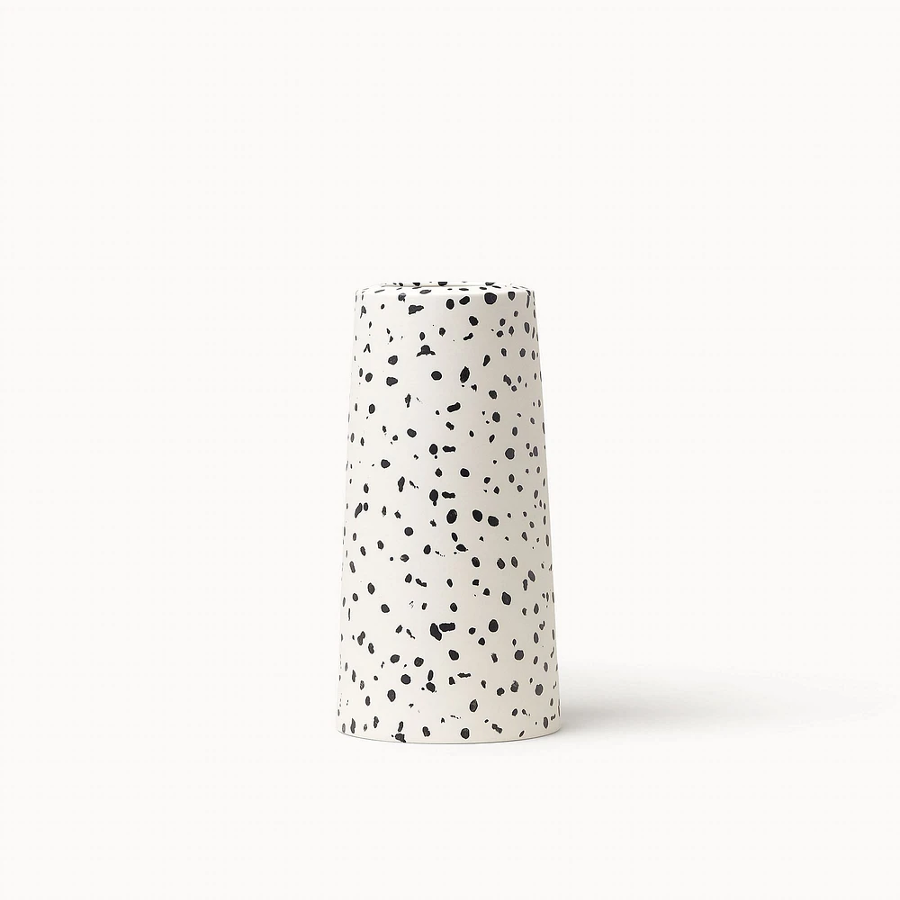 Short Pillar Vase Speckled
