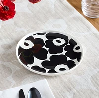 Marimekko Oiva Unikko Salad Plate, Beige and White, Each