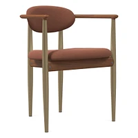 Edison Dining Arm Chair - Metal Legs | West Elm